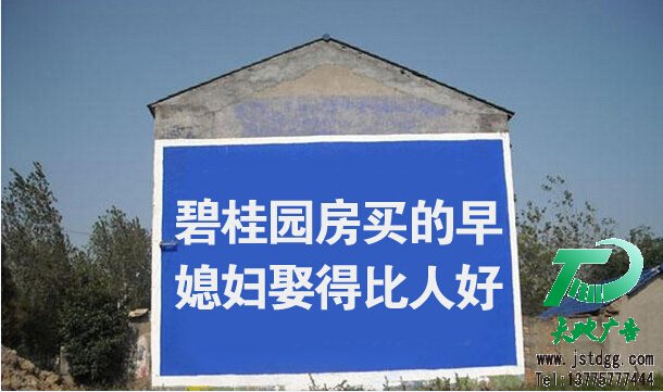 墻體廣告,碧桂園,墻體廣告制作公司